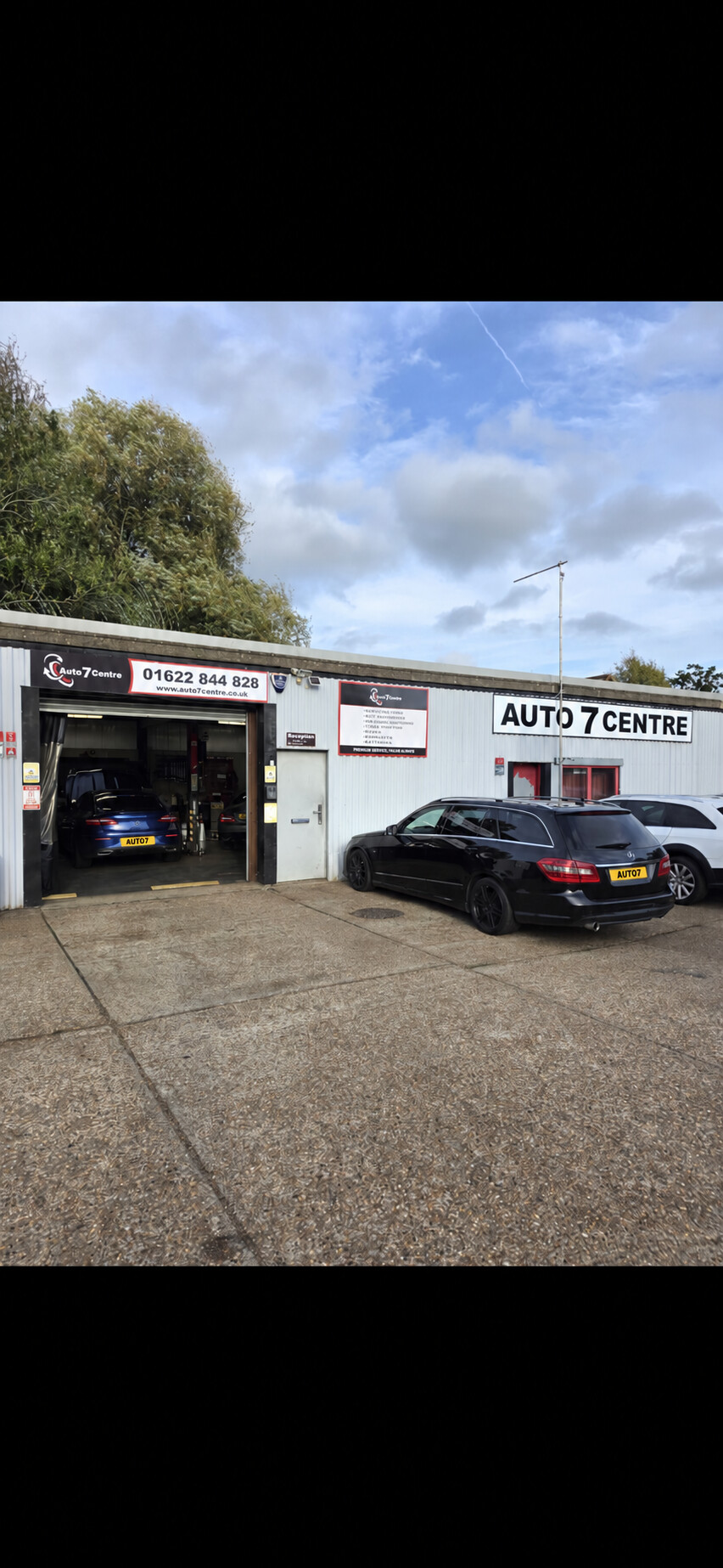 Exterior of AUTO 7 CENTRE in Sutton Valence
